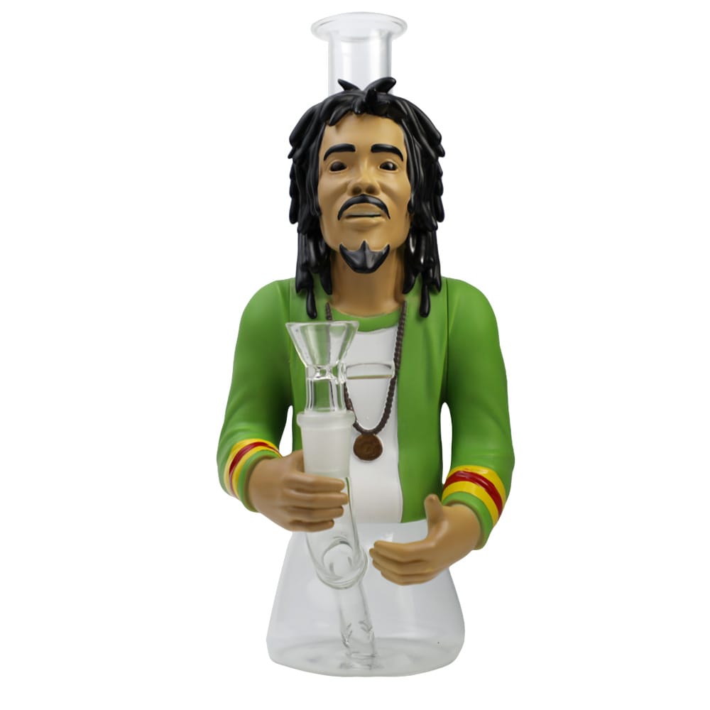 9 IN BOB MARLEY 3-D BONG - H477